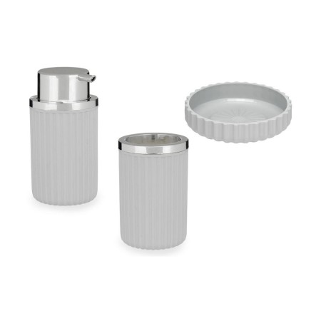 Bath Set Grey Plastic | Tienda24 - Global Online Shop Tienda24.eu