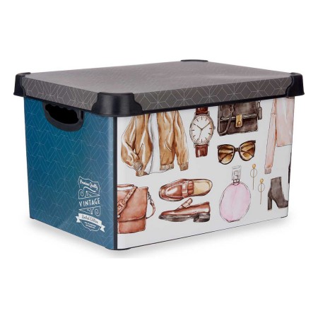 Storage Box Vintage With handles 30 x 23,5 x 40 cm Vintage 22 L | Tienda24 - Global Online Shop Tienda24.eu