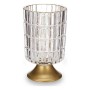 LED Lantern Metal Golden Transparent Glass (10,7 x 18 x 10,7 cm) | Tienda24 - Global Online Shop Tienda24.eu