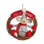 Décorations de Noël Souris 33 x 12 x 33 cm Rouge Gris Blanc Crème | Tienda24 - Global Online Shop Tienda24.eu