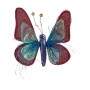 Christmas bauble Butterfly 14 x 3 x 18 cm Blue Pink | Tienda24 - Global Online Shop Tienda24.eu