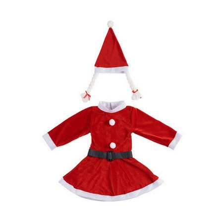 Verkleidung für Kinder Weihnachtsfrau 9-13 Jahre Rot Weiß | Tienda24 - Global Online Shop Tienda24.eu