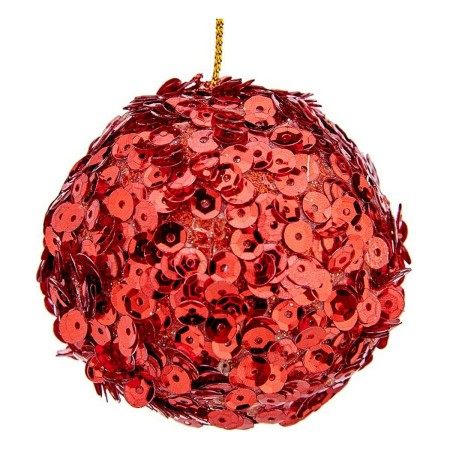 Bolas de Natal Ø 10 cm 6 Unidades Vermelho Plástico 10 x 10 x 10 cm | Tienda24 - Global Online Shop Tienda24.eu