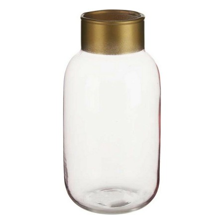 Vase weich Rosa Gold Glas (11,5 x 24 x 11,5 cm) | Tienda24 - Global Online Shop Tienda24.eu