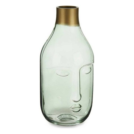 Vase Visage Vert verre (11 x 24,5 x 12 cm) | Tienda24 - Global Online Shop Tienda24.eu