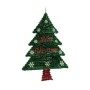 Decoration Christmas Tree 44 x 58,8 x 7 cm Red Silver Green Plastic polypropylene | Tienda24 - Global Online Shop Tienda24.eu