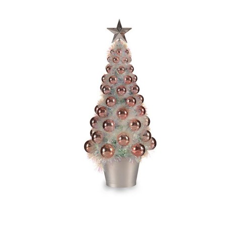 Árbol de Navidad Iridiscente Rosa Plástico 16 x 37,5 x 16 cm Polipropileno | Tienda24 - Global Online Shop Tienda24.eu