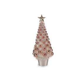 Árbol de Navidad Mate Espumillón 18 x 18 x 45,5 cm Dorado Blanco Plástico Polipropileno | Tienda24 - Global Online Shop Tienda24.eu