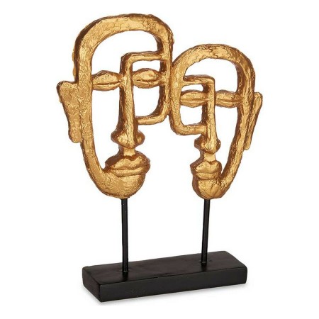 Deko-Figur 27 x 32,5 x 10,5 cm Gesicht Gold Polyesterharz (27 x 32,5 x 10,5 cm) | Tienda24 - Global Online Shop Tienda24.eu