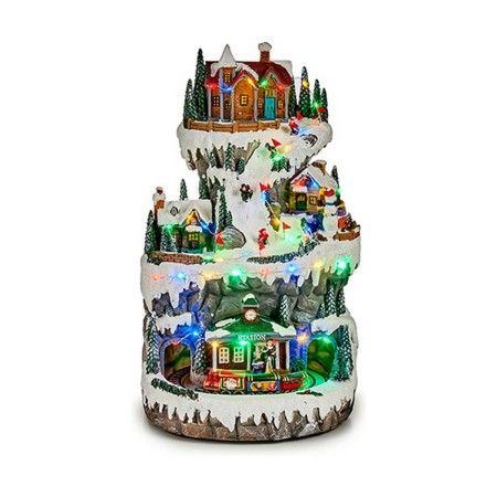 Decoration Train Town 23 x 23 x 39 cm Resin | Tienda24 - Global Online Shop Tienda24.eu