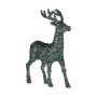 Decoration Medium Reindeer 15 x 45 x 30 cm Blue Golden Plastic | Tienda24 - Global Online Shop Tienda24.eu