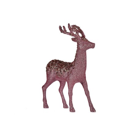 Decoration Medium Reindeer Pink Golden Plastic (15 x 45 x 30 cm) | Tienda24 - Global Online Shop Tienda24.eu