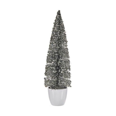 Árbol de Navidad Grande 10 x 38 x 10 cm Plateado Blanco Plástico | Tienda24 - Global Online Shop Tienda24.eu