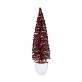 Statua Decorativa Albero di Natale Tinsel Bianco Rosa polipropilene PET 18 x 31 x 18 cm (48 Unità) | Tienda24 - Global Online Shop Tienda24.eu