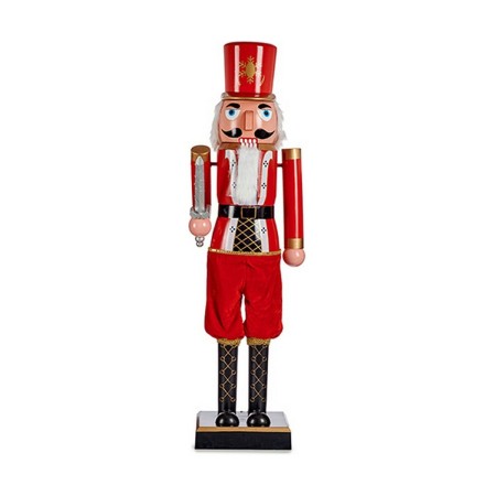 Figura Decorativa Rojo Negro Cascanueces 10 x 37 x 9 cm Plástico | Tienda24 - Global Online Shop Tienda24.eu