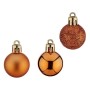 Christmas Baubles 12 Units Ø 3 cm Orange Plastic | Tienda24 - Global Online Shop Tienda24.eu