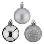 Bolas de Navidad Ø 4 cm Plateado PVC 12 x 8 x 8 cm 8 x 8 x 12 cm | Tienda24 - Global Online Shop Tienda24.eu