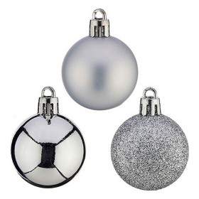 Christmas Bauble Ø 10 cm 6 Units Pink Plastic | Tienda24 - Global Online Shop Tienda24.eu