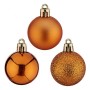 Weihnachtsbaumkugeln Ø 4 cm 12 Stück Orange Kunststoff 4 x 5 x 4 cm | Tienda24 - Global Online Shop Tienda24.eu