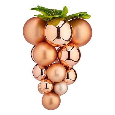 Christmas Bauble Grapes Small Brown Plastic 18 x 12 x 20 cm | Tienda24 - Global Online Shop Tienda24.eu