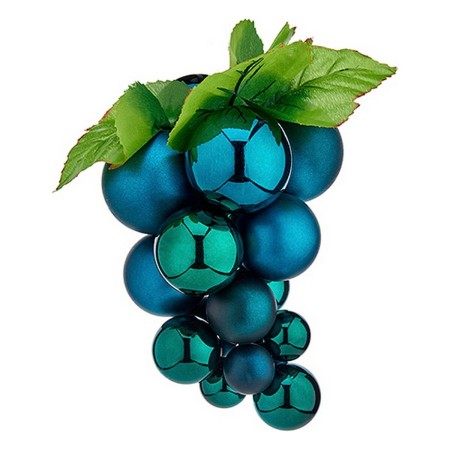 Christmas Bauble Grapes Small Blue Plastic 15 x 15 x 20 cm | Tienda24 - Global Online Shop Tienda24.eu