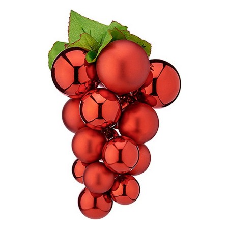 Bola de Navidad Uvas Rojo Plástico 18 x 18 x 28 cm | Tienda24 - Global Online Shop Tienda24.eu