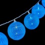 Guirlande de boules LED Ø 6 cm Bleu 2 m | Tienda24 - Global Online Shop Tienda24.eu