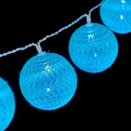 Wreath of LED Balls Ø 6 cm 2 m Turquoise | Tienda24 - Global Online Shop Tienda24.eu