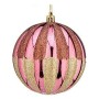 Christmas Baubles Ø 10 cm 6 Units Pink Golden Plastic | Tienda24 - Global Online Shop Tienda24.eu