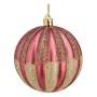 Christmas Bauble Ø 8 cm 6 Units Pink PVC Plastic | Tienda24 - Global Online Shop Tienda24.eu