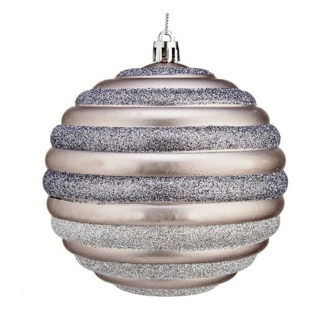 Boule de Noël Ø 10 cm 6 Unités Argenté Plastique | Tienda24 - Global Online Shop Tienda24.eu