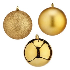 Conjunto de Decorações de Natal Metal Caixa de Oferta Vermelho Dourado (3 Unidades) | Tienda24 - Global Online Shop Tienda24.eu