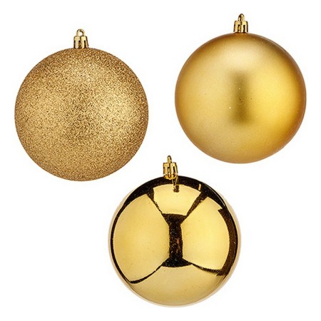 Bolas de Natal Ø 10 cm 6 Unidades Dourado PVC | Tienda24 - Global Online Shop Tienda24.eu