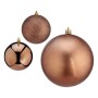 Christmas Baubles Ø 10 cm 6 Units Brown Plastic | Tienda24 - Global Online Shop Tienda24.eu