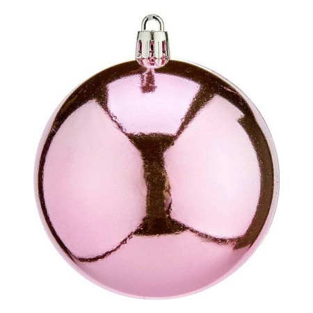 Bolas de Natal 16 Unidades Ø 8 cm Cor de Rosa Plástico | Tienda24 - Global Online Shop Tienda24.eu