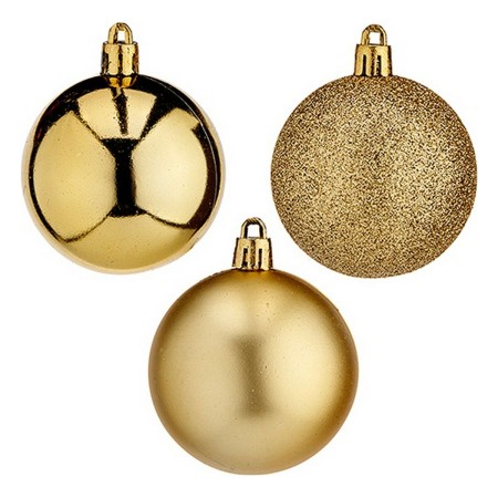 Bola de Navidad 20 Unidades Ø 6 cm Dorado Plástico | Tienda24 - Global Online Shop Tienda24.eu