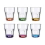 Glass Red Purple Blue Pink Green Yellow Glass (285 ml) (6 Units) | Tienda24 - Global Online Shop Tienda24.eu