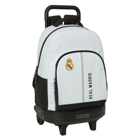 Cartable à roulettes Real Madrid C.F. 24/25 Blanc Gris 33 x 45 x 22 cm | Tienda24 - Global Online Shop Tienda24.eu