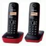 Telefono Senza Fili Panasonic KXTG1612SPR DECT Rosso Ambra Nero/Rosso Rosso/Nero Negro | Tienda24 - Global Online Shop Tienda24.eu