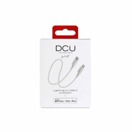 USB-C to Lightning Cable iPhone DCU 1 White 1 m | Tienda24 - Global Online Shop Tienda24.eu