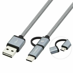 Cable USB-C a USB-C PcCom Essential Negro 1 m | Tienda24 - Global Online Shop Tienda24.eu