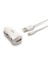 USB Car Charger + MFi Certified Cable Lightning KSIX Apple-compatible 2.4 A | Tienda24 Tienda24.eu