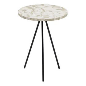 Mesa de apoio DKD Home Decor Cristal Duas cores Ferro 50 x 50 x 49 cm | Tienda24 - Global Online Shop Tienda24.eu