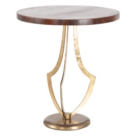 Mesa de apoio DKD Home Decor Espelho Dourado Latão (42,5 x 42,5 x 49 cm) | Tienda24 - Global Online Shop Tienda24.eu