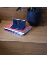 Alarm Clock with Wireless Charger KSIX Qi Black | Tienda24 Tienda24.eu