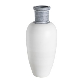 Vase Blanc Polyrésine 24 x 24 x 60 cm | Tienda24 - Global Online Shop Tienda24.eu