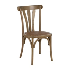 Dining Chair Natural Rattan Elm wood 48 x 47 x 88,5 cm by BigBuy Home, Dining Chairs - Ref: S8807735, Price: 140,93 €, Discou...