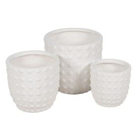 Planter 17,5 x 17,5 x 17 cm Ceramic Mustard | Tienda24 - Global Online Shop Tienda24.eu