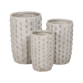 Vaso Verde Dolomite 16 x 40 x 16 cm (4 Unità) Righe | Tienda24 - Global Online Shop Tienda24.eu