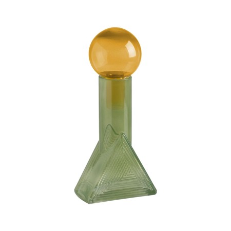 Figura Decorativa Amarelo Verde Garrafa 16,8 x 16,8 x 33,5 cm | Tienda24 - Global Online Shop Tienda24.eu